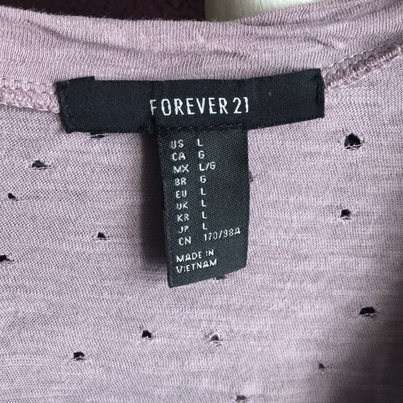 Lavender Lace Crop Top - Picture 2 of 3